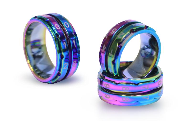RAINBOW -  Row Counter Ring