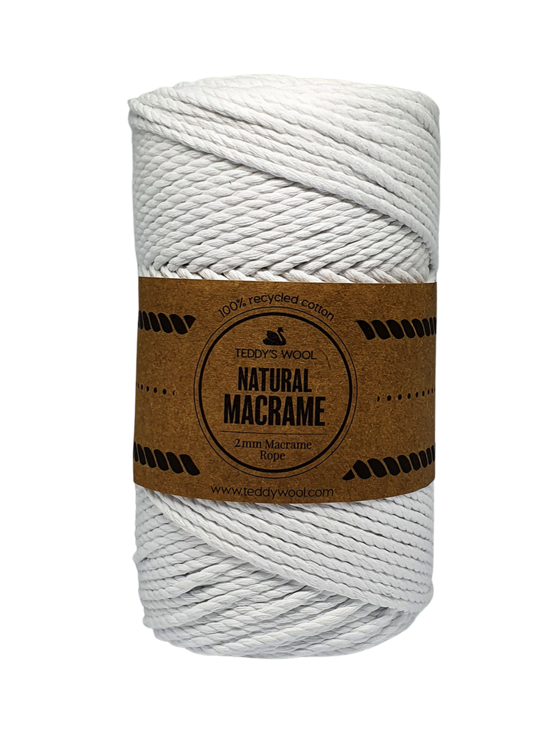 Teddy's - Natural Macrame 2mm