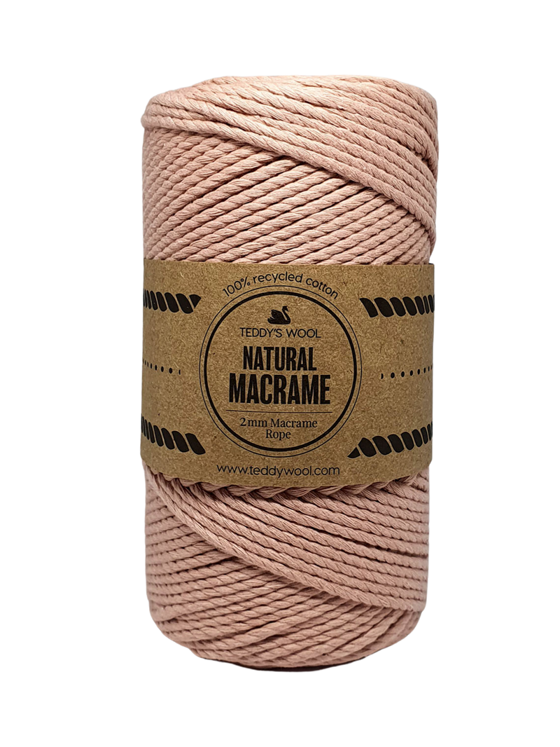 Teddy's - Natural Macrame 2mm