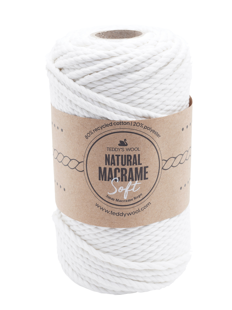 Teddy's - Natural Macrame Soft 3mm