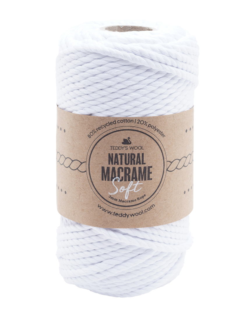 Teddy's - Natural Macrame Soft 3mm
