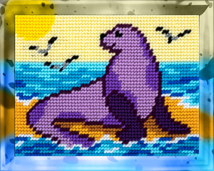 Wool Embroidery 15X20